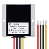 DC 8V-40V to 13.8V 10A Automatic Buck Boost Converter Step Down/Up Regulator Voltage Reducer Converter Waterproof Regulated DC Power Supply for Golf Cart Club Car LED Light