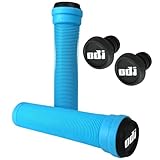 F26 Odi Stunt-Scooter BMX Dirt Trick Tret Freestyle Roller Longneck Hand Griffe Soft mit Barends Lenkerstopfen (SL / 135mm / Hell Blau Aqua)
