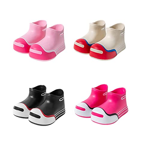 Big Kids Children Boys Girls Cute Colorful Rain Boots Portable Comfortable Anti Slip Rainy Day Wear Size 5 Girls Shoes3