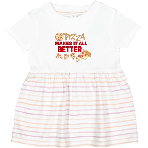 inktastic Pizza Makes It All Better Infant Dress