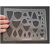 Cabtopia - Lapidary Jewelry Design Template Stencil'Zeal'