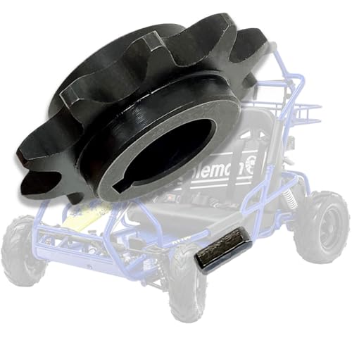Image of QYMOTO Genuine KT196 Drive Sprocket 420 Chain 10 Tooth for Coleman KT196 Go Kart Heavy Duty Thickness