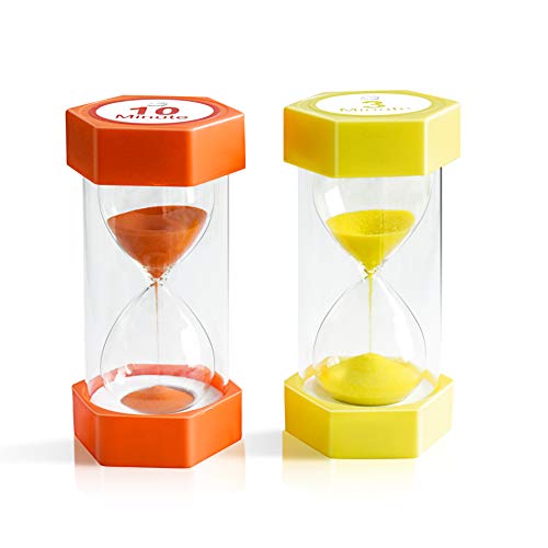 Sand Timer,XINBAOHONG Hourglass Sand Timer 3 Minutes 10 Minutes Timer Clock for Kids