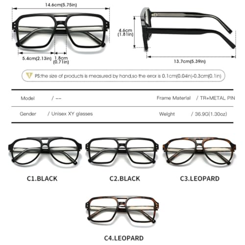 Monture de lunettes rétro : grand cadre carré aux finitions soignées