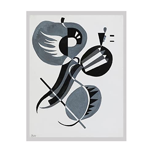 Wassily Kandinsky Poster Schwarz-Weiß - Wandkunst 40x40 Cm Für Zuhause