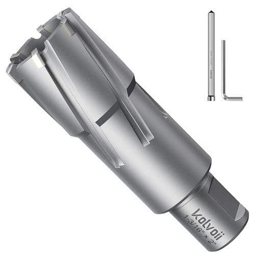 Kolvoii TCT Annular Cutter 1‑3/16" Diameter x 2" Depth, Mag Drill Bit
