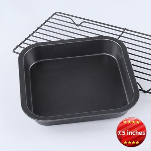Plaque de cuisson en acier au carbone, petite plaque à biscuits, antiadhésive, pour four, rôtissoire carrée et rectangulaire, plaque de four, ustensiles de cuisson, poêle à griller peu profonde pour – vue 4