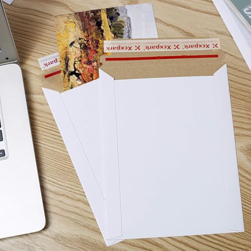 Xxcxpark Envelope com fecho de segurança de 15 x 23 cm, envelope autovedante para cartões de convite