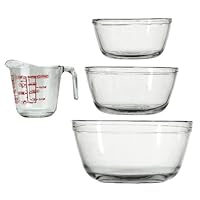 Algopix Similar Product 11 - Anchor Hocking 4Piece Mixing Bowls and