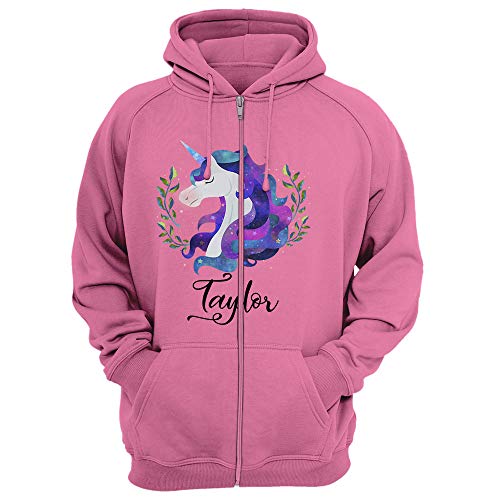Personalized name with 18 style unicorn cute different hoodies zi…