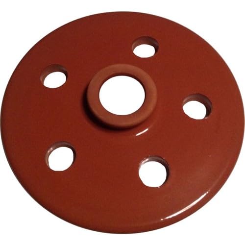 Serazat Handmade Clay Pot Dolma Lid Cover-Terracotta Glazed Grape Leaf Roll Lid Natural Earthenware Weighted Cooking Grill Plate for Dolma Perfect Tool for Stuffed Dishes! (Medium 8.2 in)