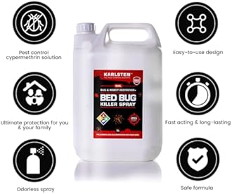 Karlsten Bed Bug Killer – Ultra Strong Pest Control Spray – Pro Bed Bug Prote...