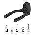 2 Packs Guitar Wall Mount Hanger Display Bracket Wall Hook Bracket Holder Stand with Screws and Guitar picks Fits All Size Guitars,Ukulele,Violin, Bass, Mandolin，Banjo