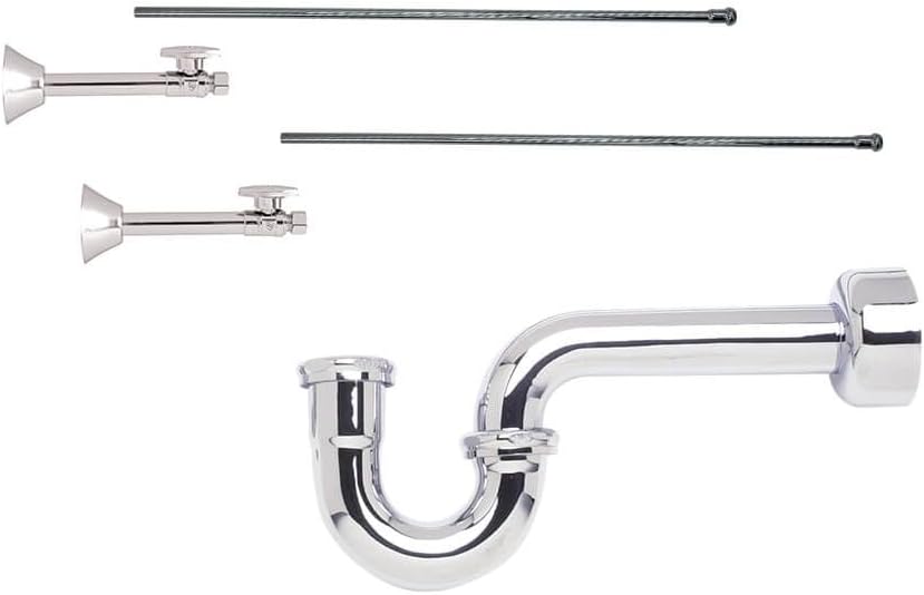 Mountain Plumbing MT4434-NL-CPB Polished Chrome Universal Lavatory Supply Kit