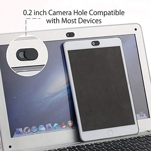 Image of Webcam Cover, 3 Pack 0.03inch Ultra Thin Metal Web Camera Cover Slide with Strong Adhesive for Laptop Desktop PC Macboook Pro iMac Mac Mini Computer Smartphone, Protecting Privacy and Securtiy