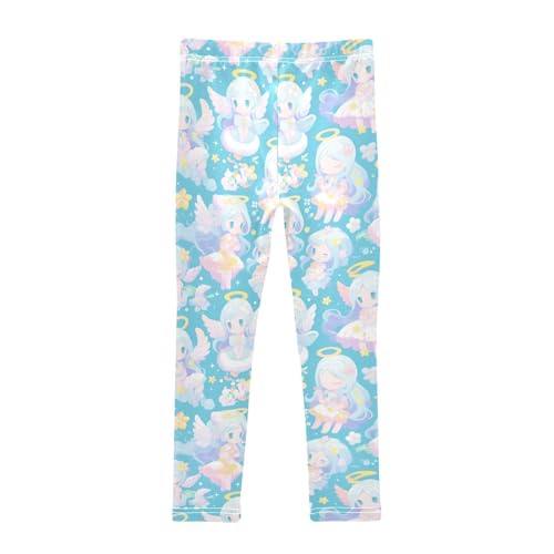 KLL Cute Cute Fairy Little Girls Athletic Leggings Stretch High Waisted Leg Yoga Pants Gym2