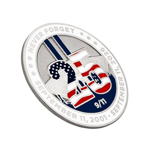 Image of PinMart's 9 /11 September 11th Patriotic Twin Towers Lapel Pin - 9 /11 Memorabilia and Pentagon Remembrance - Commemorative Enamel Pins for Veterans, Events, Backpacks, Hats - Single or Bulk Packs