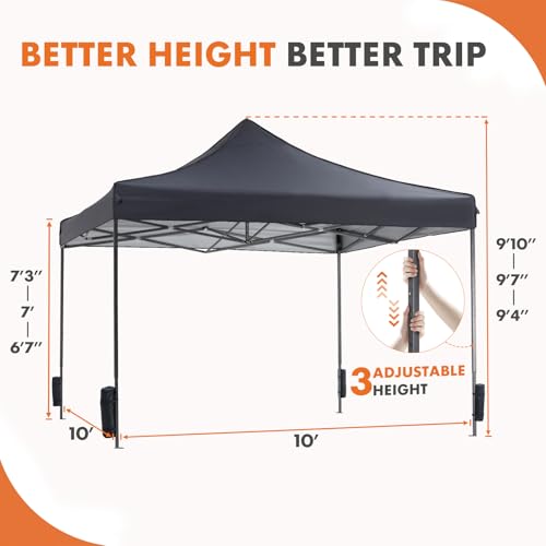 Sweetcrispy ZDYP-DG718 Canopy Tent 10X10 Pop Up Canopy Heavy Duty Canopy Tents thumb #4