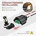 RED WOLF H8 H9 H11 880 881 Female Adapter Wire Connector Replace OEM Headlight Fog Light Wiring Harness Retrofit Pigtail for Toyota GMC Chevy Honda Jeep Ford Dodge Bulb LED Headlamp Universal Fit
