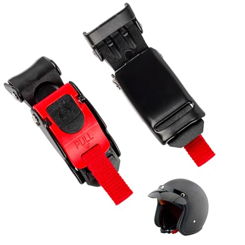 2 Stück Motorradhelm Schnellverschluss, Verstellbare Helmschnalle,...