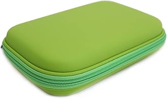 Fashion Stationery Pencil Cases for Boys Girls Kids Teenagers Large Hard Pencil Case Hardtop Hard Shell Case Travel Box Kids Girls Boys Gaming Device Storage Case (Green)