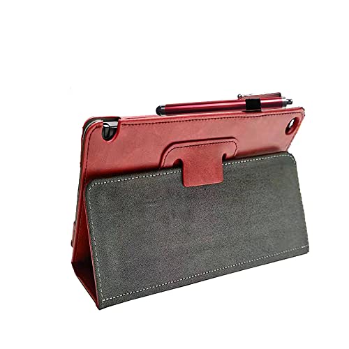 Premium Pu Leather Case For Nvidia Shield K1 8''/Shield Tablet 2 8" Slim Shock Absorption Cover With Stand (Red) #TOP3