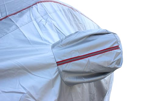 Tecoom Hard Shell Truck Car Cover Waterproof UV-Proof Windproof Zipper Design with Strap Buckle Fit for Ford F150 Ram 1500 Chevy Silverado Toyota Tundra GMC Sierra Full Size Truck Length Up to 233" by Tecoom - Image 5