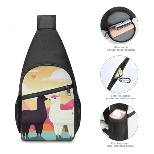 Sling Bag para mujer y hombre mochila cruzada pequeña miniatura 4