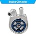 JDMON Engine Oil Cooler Replacement for 2006-2014 Mazda 5, 3, 6, CX-7 2.3L 2.5L, Compatible with LF6W14700, LFD714700, LF6W14700A