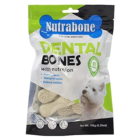 Nutrabone Dental Toothbrush Bones with Calcium Enriched Nutrition