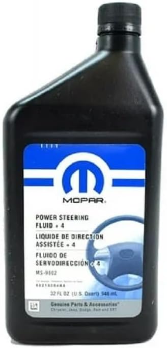 Chrysler Mopar Power Steering Fluid +4 MS9602-68218064AC, 32 Fl.oz, Oil