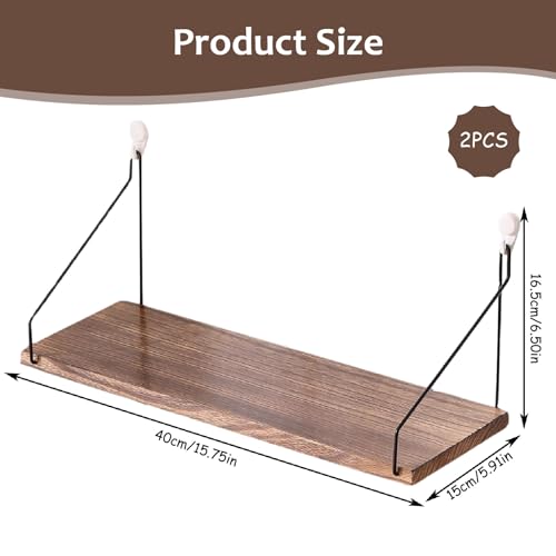 Estantes flotantes de madera con clavos sin rastro: almacenamiento seguro y montaje invisible 4