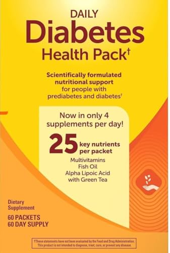 Diabetes Health Pack 60 Packets 60 Days Supply Gluten Free No Artificial Flavors