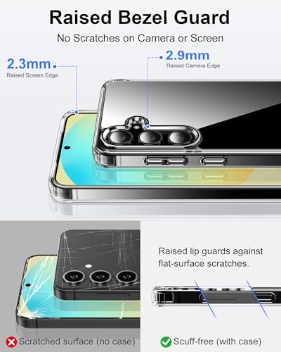 Image of HOOMIL Case for Samsung Galaxy S24 FE, Anti-Yellowing, Clear