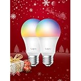 【Amazon.co.jp限定】TP-Link Tapo Alexa対応 スマート LED ランプ 調光タイプ マルチカラー E26 800lm 電球色 Echo シリーズ/Google ホーム 対応 追加機器不要 メーカー保証3年 2個パック Tapo L530E(2-pack)(JP)