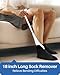 Jellas 4.6 Inch Wide Sock Aid Kit - Long Rope Assist Device for Seniors, Limited Mobility, Post-Surgery | No Bend Sock Helper & Remover | Easy On/Off Socks Tool (White)