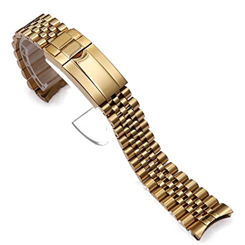 Bracelet en acier inoxydable bicolore 20mm compatible montre Oyster et GMT