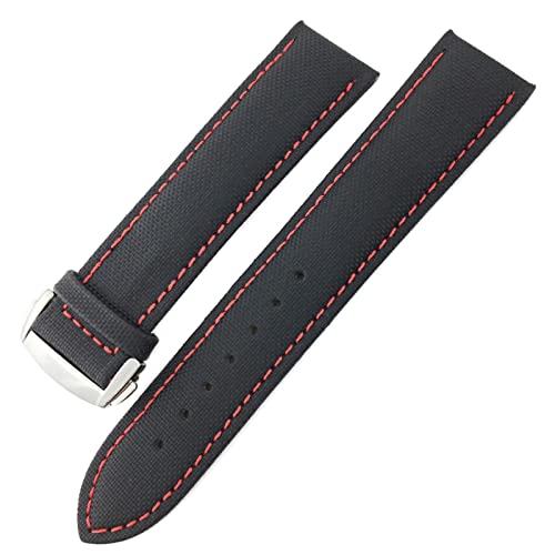 Bracelet en toile de nylon EZZON pour Rolex et Longines avec boucle de finition Rose