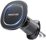 Miracase for MagSafe Car Mount【Streamlined Design & Precision Nuts】 Magnetic Phone Holder for Car Phone Holder Mount Dash for Car Accessories for Men for iPhone 17 Pro Max 16 15 14 13 12