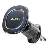Miracase Handyhalterung Auto Lüftung for Magsafe,[Stromlinienförmiges Design & Ausleier- und Bruchfeste Mutter] 2026 Magnetische Autohalterung Kompatibel mit iPhone 17 16 15 14 13 12 Pro Max,Black