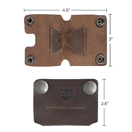 Protetor de cordão de couro rústico (molusco), cordão de pressão para fone de ouvido sem emaranhados