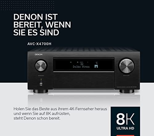 Denon AVC-X4700H AV-Receiver 9.2-Kanal mit Alexa Unterstützung