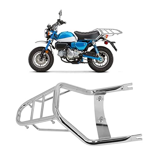 Étagère support de cargaison chromée pour moto Monkey 125 de collection