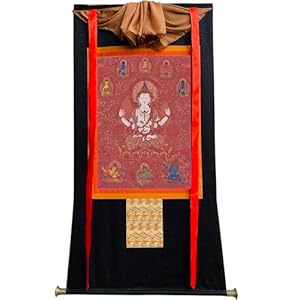 Gandhanra Chenrezig Thangka Giclée-Druck Wandbehang 47' x 32'