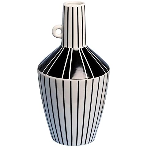 G Decor Large Abstract Ceramic Stripe Vase Cover