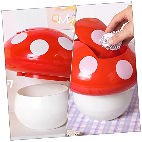 2 Piezas Mini Caneca de Basura con Tapa para Escritorio miniatura 6