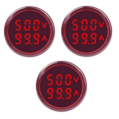 Szliyands 3 AC dѓdCWP[^[ 2fBXvCt 22mm Ehwbh LED @\탂j^[ (bh)