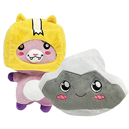 Foxy and Rocky Plush , Detachable Cartoon Plush Toys, The Best Choice for Christmas Birthday Halloween (Rocky +Foxy)