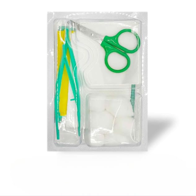 King Mariot Sterile Disposable Dressing Set | 1 Complete Kit | Includes Tray, Forceps, Swabs, Cotton Balls & Scissors | Ideal for Wound Care, Clinics, Minor Procedures & First Aid Use