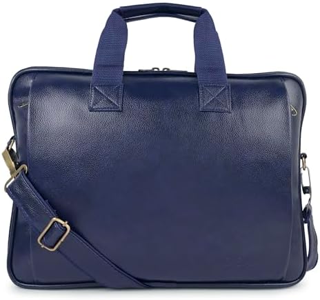 ADISA Laptop Messenger Office Bag Briefcase for Work for Men (LB6053-NAV)